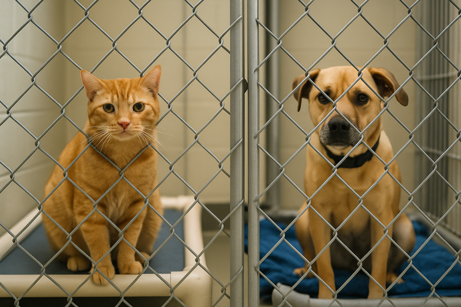 Dieren in opvangcentrum die hulp nodig hebben